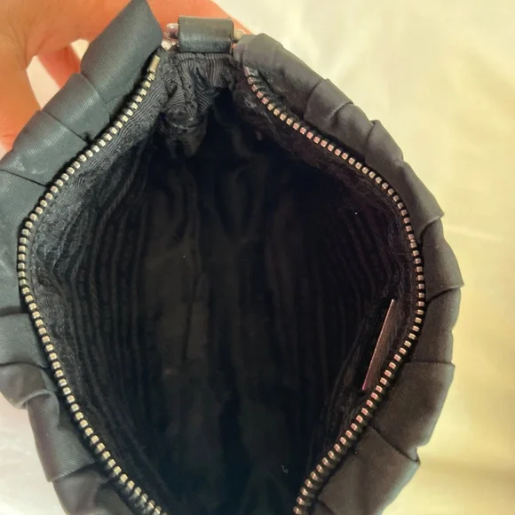 Prada Tessuto Gaufre Mini Bag - ruched- vintage and rare - Picture 8 of 8